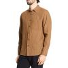 image:imageTheory Mens Theory Mens Irving Long Sleeve Button Down Woven in Summer Stripe LinenDeep Tobacco Multi