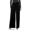 image:imageTheory Womens Velvet Low Rise Pleated PantBlack