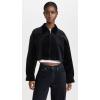 image:imageTheory Womens Aline Zip Velvet JacketBlack