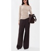 image:imageTheory Womens Wide Pleated TrousersCacao