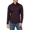 image:imageTheory Mens Sylvain Shirt in Structure KnitDeep Eggplant