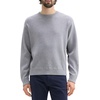 image:imageTheory Mens Relax Crewneck Long Sleeve in Light Bilen Melange Grey Medium