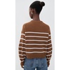 image:imageTheory Womens Striped Crewneck Sweater in CashmereAcaciaCool Fog