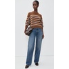image:imageTheory Womens Striped Crewneck Sweater in CashmereAcaciaCool Fog