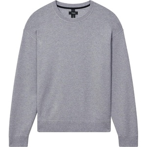 image:imageTheory Mens Relax Crewneck Long Sleeve in Light Bilen Melange Grey Medium