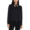 image:imageTheory Womens Silk Tie Neck BlouseBlack