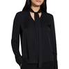 image:imageTheory Womens Silk Tie Neck BlouseBlack