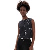 image:imageTheory Womens Sleeveless Button Down ShellBlack Multi  A0p