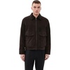 image:imageTheory Mens Aviator Jacket in Reece SuedeBrownwood
