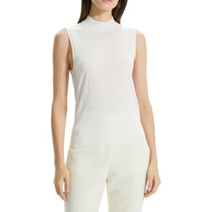 image:imageTheory Womens Mock Neck Shell RNew Ivory