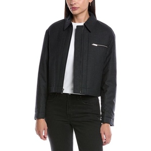 image:imageTheory Womens Crop WoolBlend Jacket S Gray