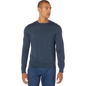 image:imageTheory Mens Crew Neck Sweater Regal MerinoAtlantic Melange